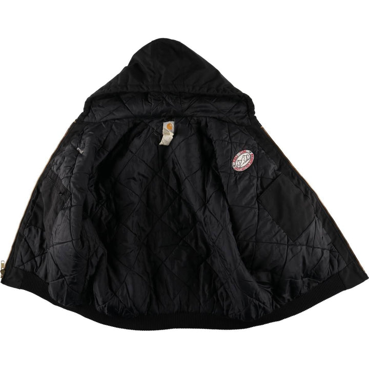2000'S Carhartt Active Jacket, Padded Nylon Parka, Men's XXL Nylon black type Vintage Second Hand