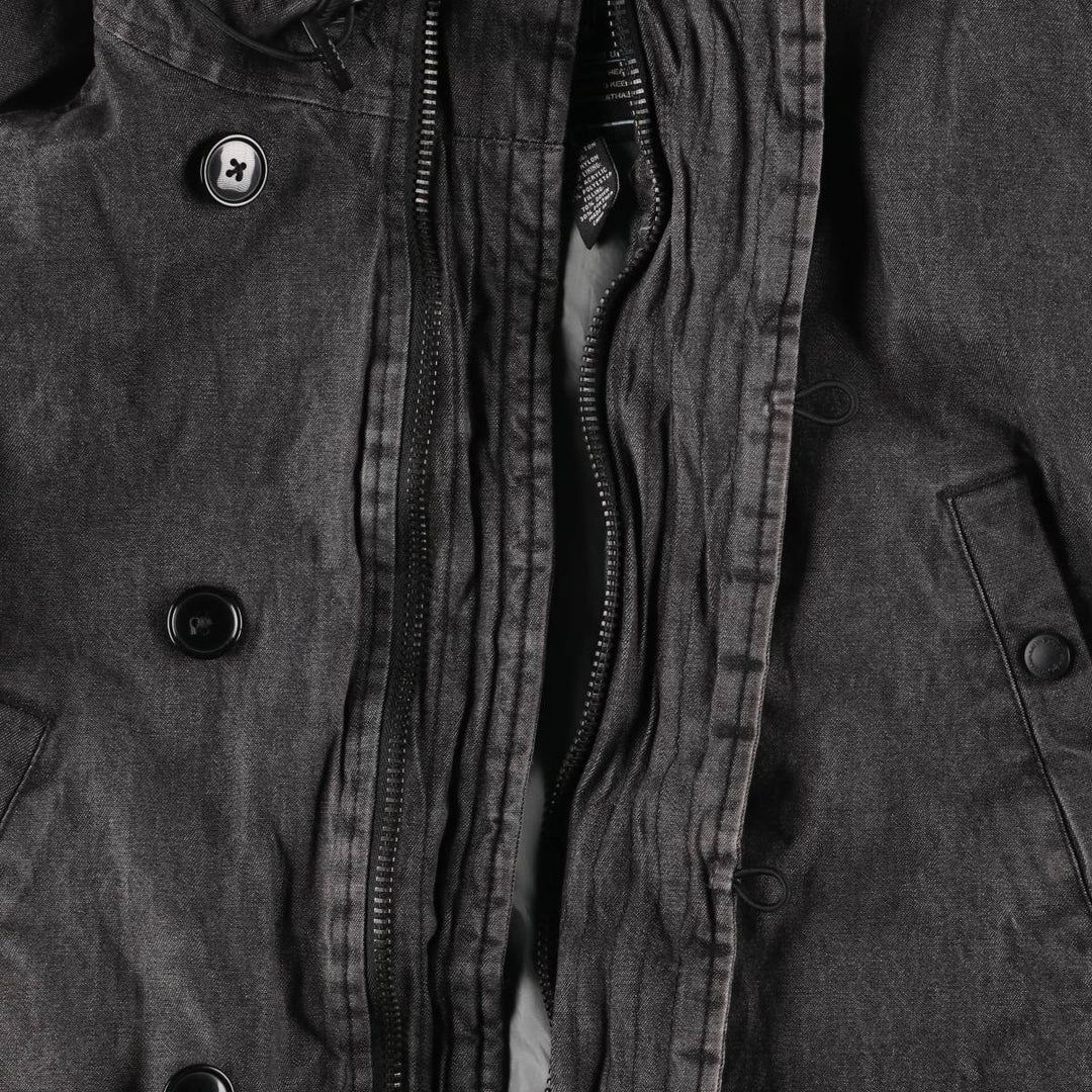 2000'S Ralph Lauren Polo Jeans Company N-3B Down Jacket, Men's Size L cotton Charcoal Vintage Second Hand
