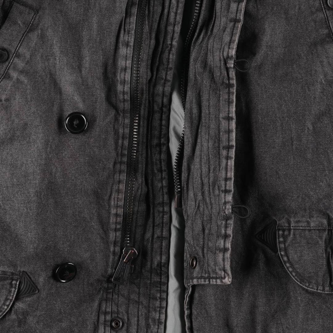 2000'S Ralph Lauren Polo Jeans Company N-3B Down Jacket, Men's Size L cotton Charcoal Vintage Second Hand