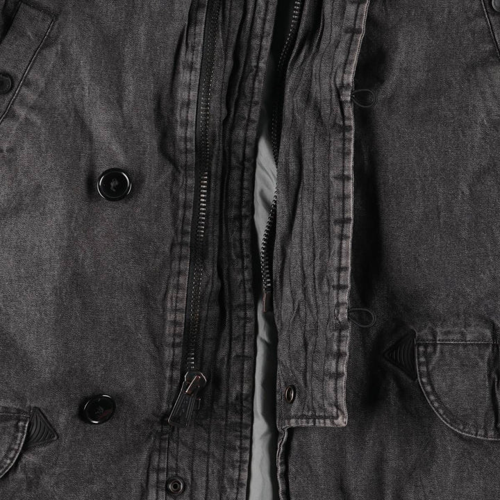 2000'S Ralph Lauren Polo Jeans Company N-3B Down Jacket, Men's Size L cotton Charcoal Vintage Second Hand