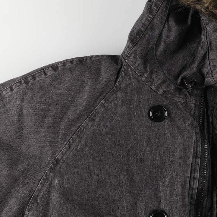 2000'S Ralph Lauren Polo Jeans Company N-3B Down Jacket, Men's Size L cotton Charcoal Vintage Second Hand