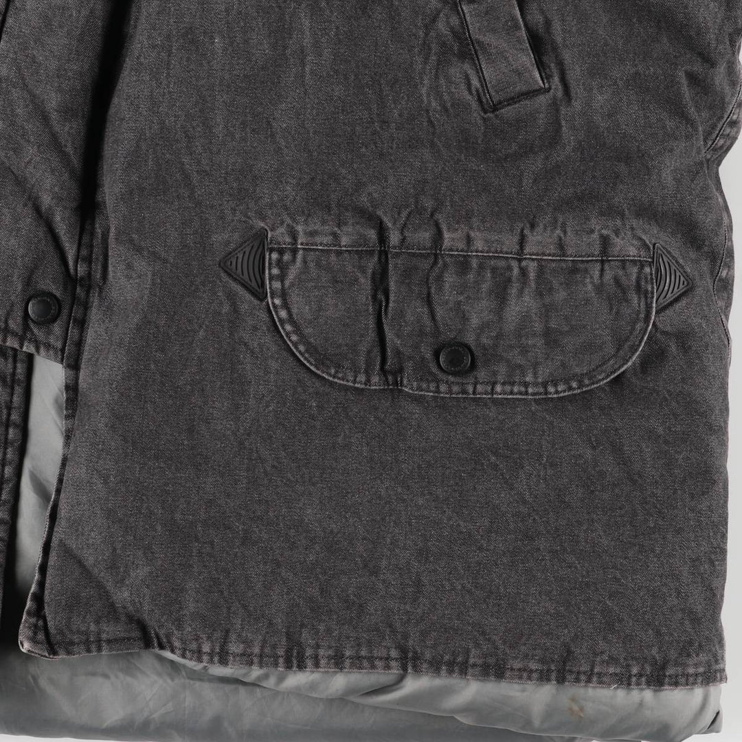2000'S Ralph Lauren Polo Jeans Company N-3B Down Jacket, Men's Size L cotton Charcoal Vintage Second Hand