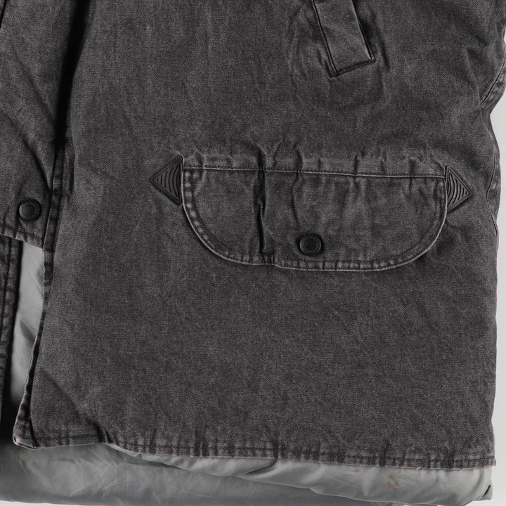 2000'S Ralph Lauren Polo Jeans Company N-3B Down Jacket, Men's Size L cotton Charcoal Vintage Second Hand