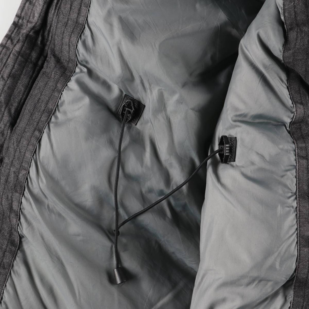 2000'S Ralph Lauren Polo Jeans Company N-3B Down Jacket, Men's Size L cotton Charcoal Vintage Second Hand