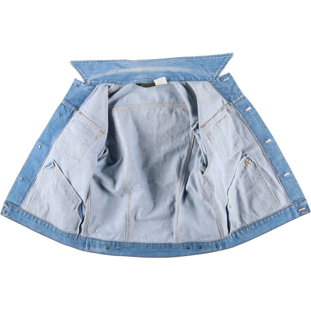 Vintage 70'S Wrangler denim jacket, made in the USA, size L for men cotton blue type Vintage Second Hand