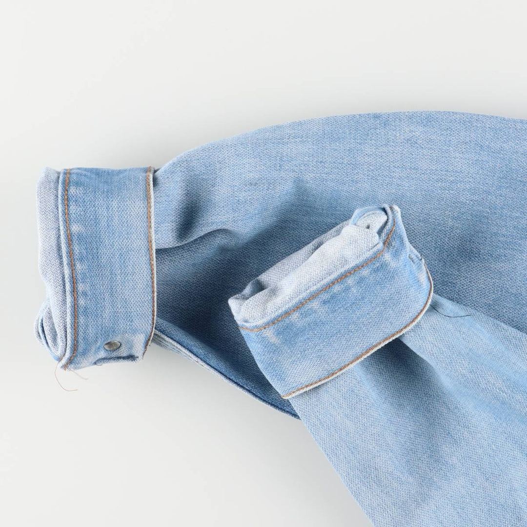 Vintage 70'S Wrangler denim jacket, made in the USA, size L for men cotton blue type Vintage Second Hand