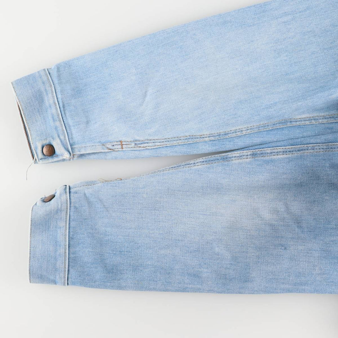 Vintage 70'S Wrangler denim jacket, made in the USA, size L for men cotton blue type Vintage Second Hand