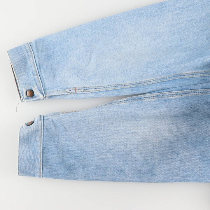 Vintage 70'S Wrangler denim jacket, made in the USA, size L for men cotton blue type Vintage Second Hand