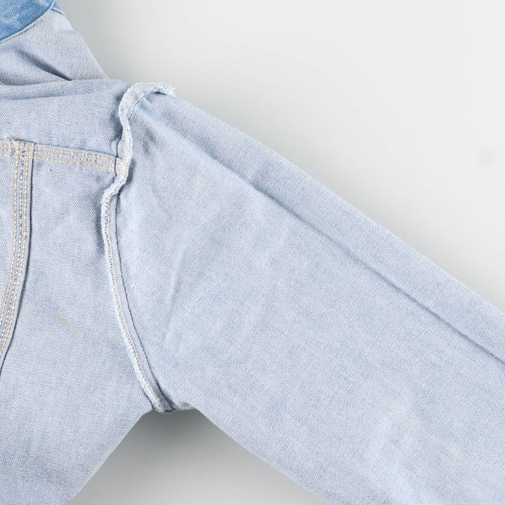 Vintage 70'S Wrangler denim jacket, made in the USA, size L for men cotton blue type Vintage Second Hand