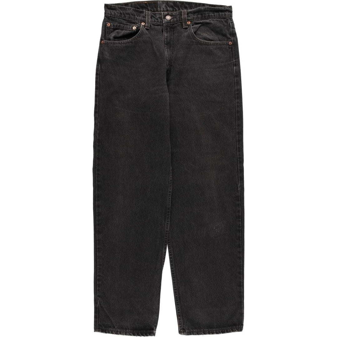 90'S Levi's 550-0260 Black Denim Tapered Denim Pants, Made in the USA, Men's Size W32, Vintage cotton black type Vintage Second Hand