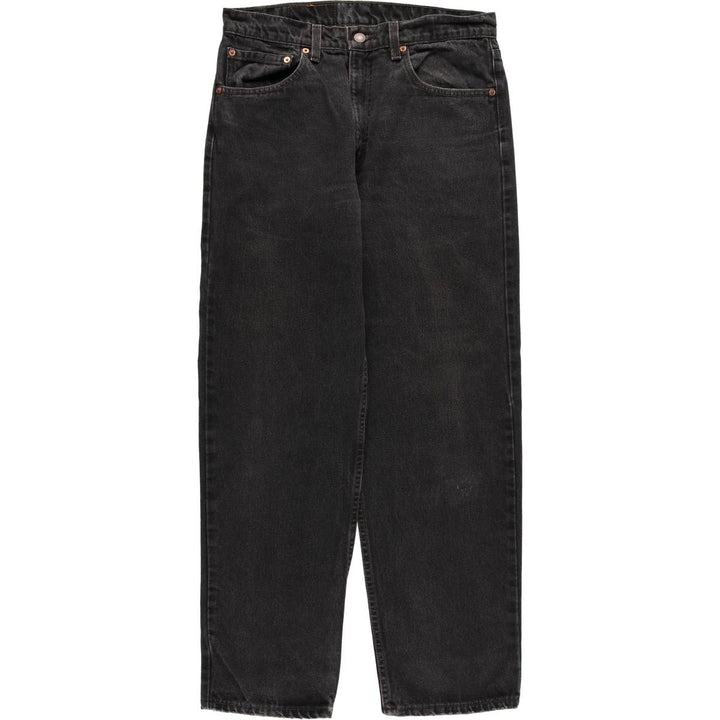 90'S Levi's 550-0260 Black Denim Tapered Denim Pants, Made in the USA, Men's Size W32, Vintage cotton black type Vintage Second Hand