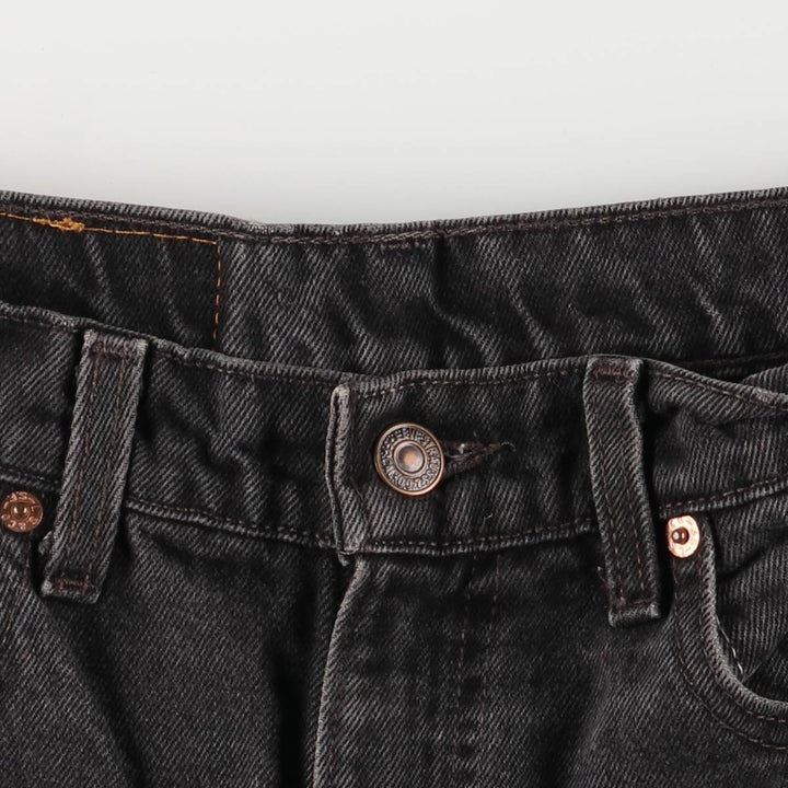 90'S Levi's 550-0260 Black Denim Tapered Denim Pants, Made in the USA, Men's Size W32, Vintage cotton black type Vintage Second Hand