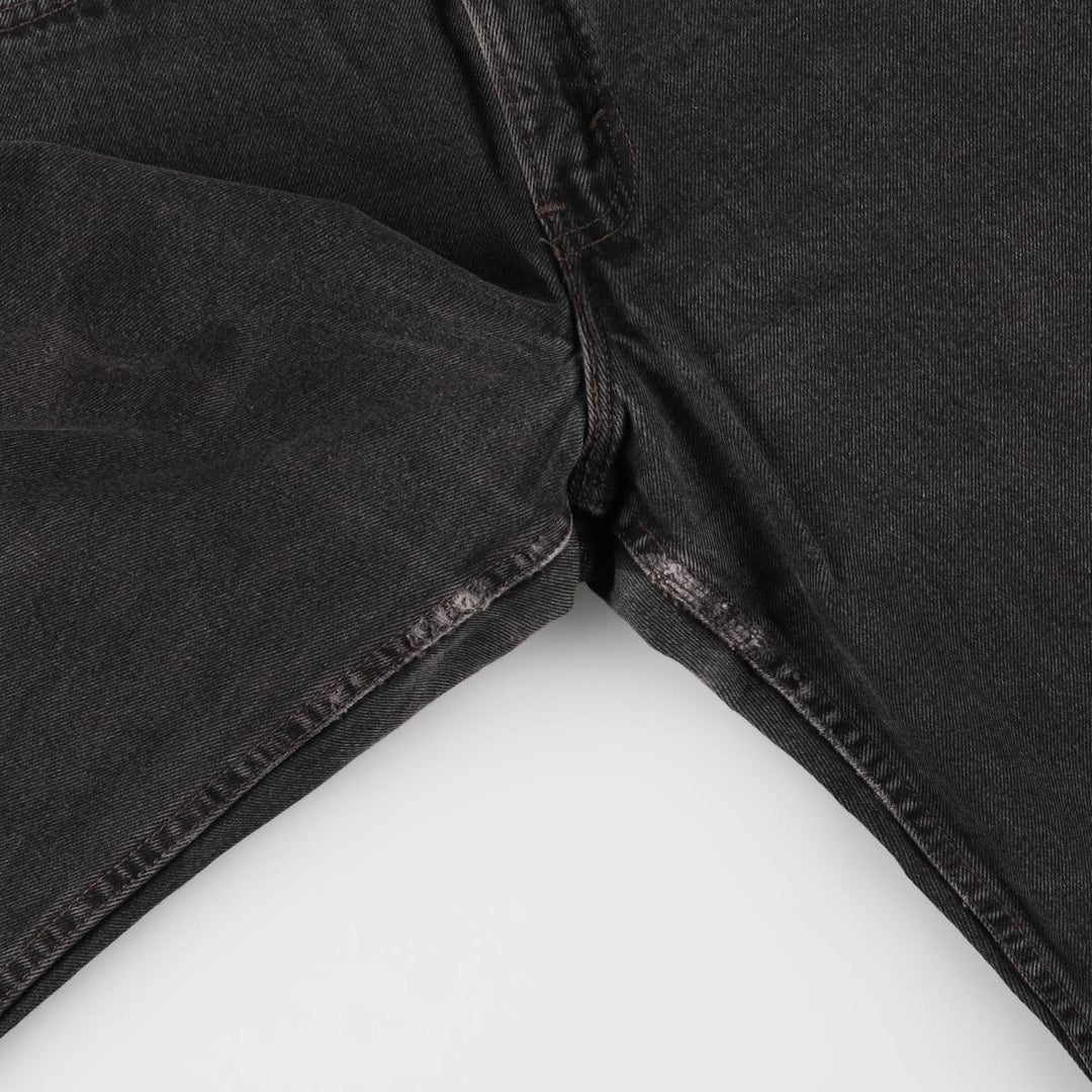 90'S Levi's 550-0260 Black Denim Tapered Denim Pants, Made in the USA, Men's Size W32, Vintage cotton black type Vintage Second Hand