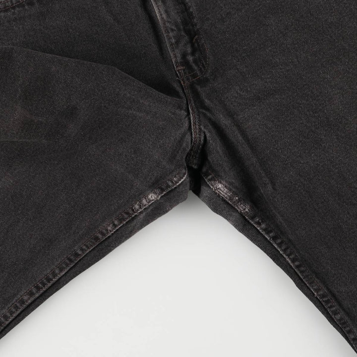 90'S Levi's 550-0260 Black Denim Tapered Denim Pants, Made in the USA, Men's Size W32, Vintage cotton black type Vintage Second Hand