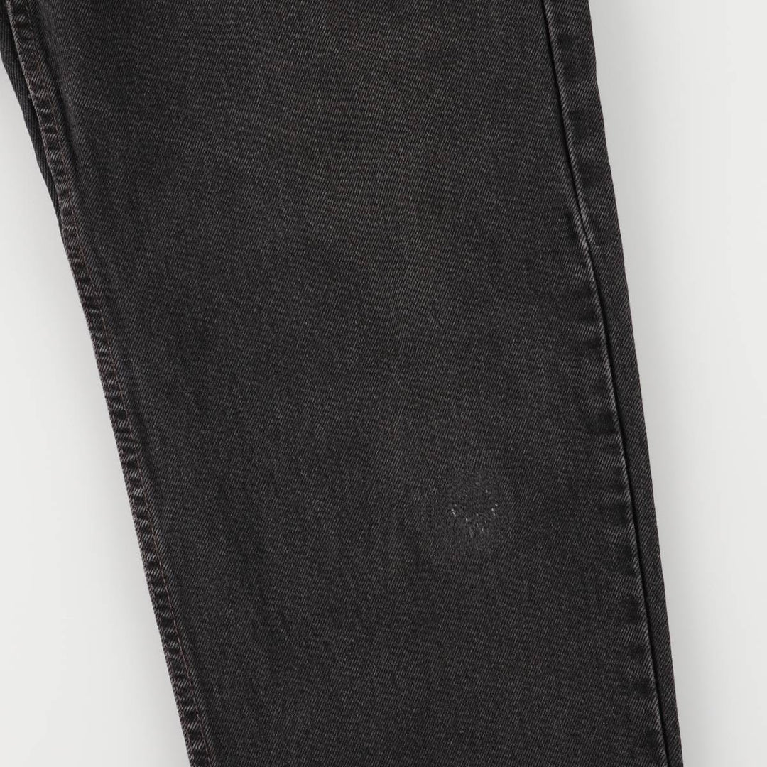 90'S Levi's 550-0260 Black Denim Tapered Denim Pants, Made in the USA, Men's Size W32, Vintage cotton black type Vintage Second Hand