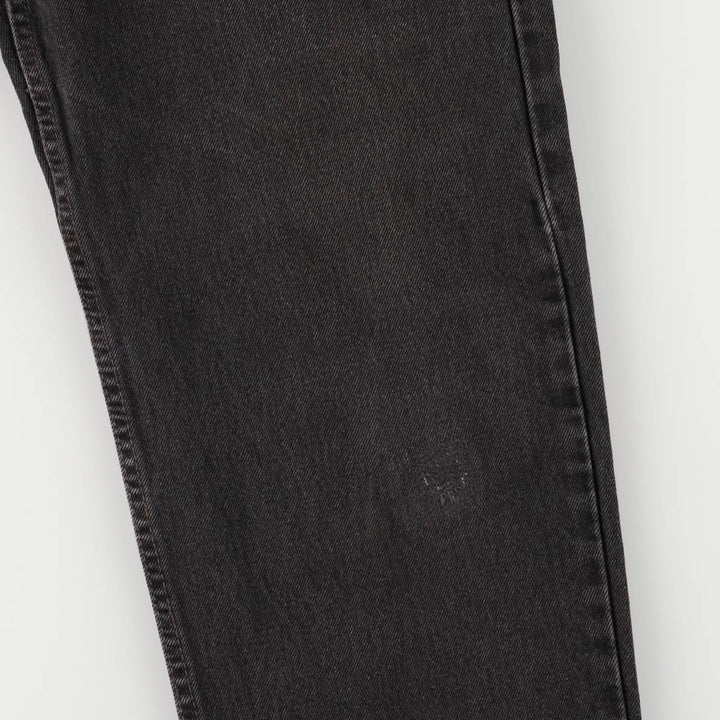 90'S Levi's 550-0260 Black Denim Tapered Denim Pants, Made in the USA, Men's Size W32, Vintage cotton black type Vintage Second Hand