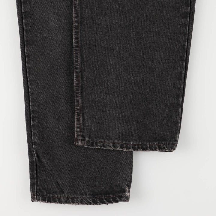 90'S Levi's 550-0260 Black Denim Tapered Denim Pants, Made in the USA, Men's Size W32, Vintage cotton black type Vintage Second Hand