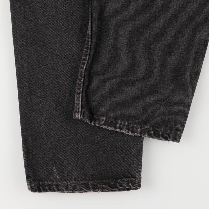 90'S Levi's 550-0260 Black Denim Tapered Denim Pants, Made in the USA, Men's Size W32, Vintage cotton black type Vintage Second Hand