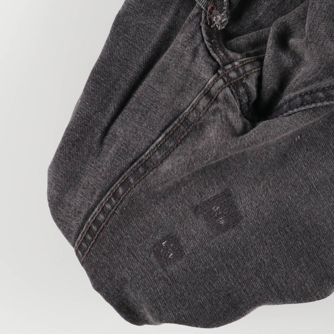 90'S Levi's 550-0260 Black Denim Tapered Denim Pants, Made in the USA, Men's Size W32, Vintage cotton black type Vintage Second Hand