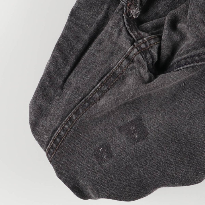 90'S Levi's 550-0260 Black Denim Tapered Denim Pants, Made in the USA, Men's Size W32, Vintage cotton black type Vintage Second Hand
