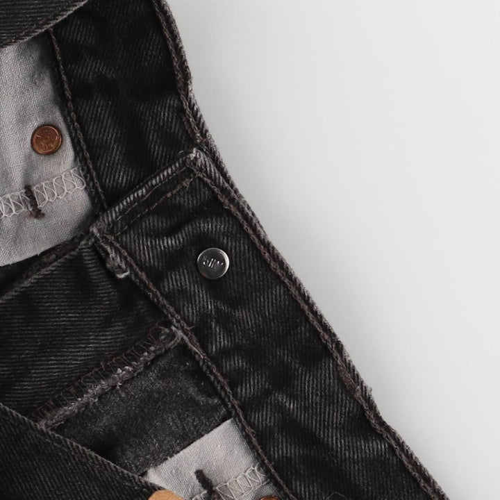 90'S Levi's 550-0260 Black Denim Tapered Denim Pants Made in USA Men's W30 Vintage cotton black type Vintage Second Hand