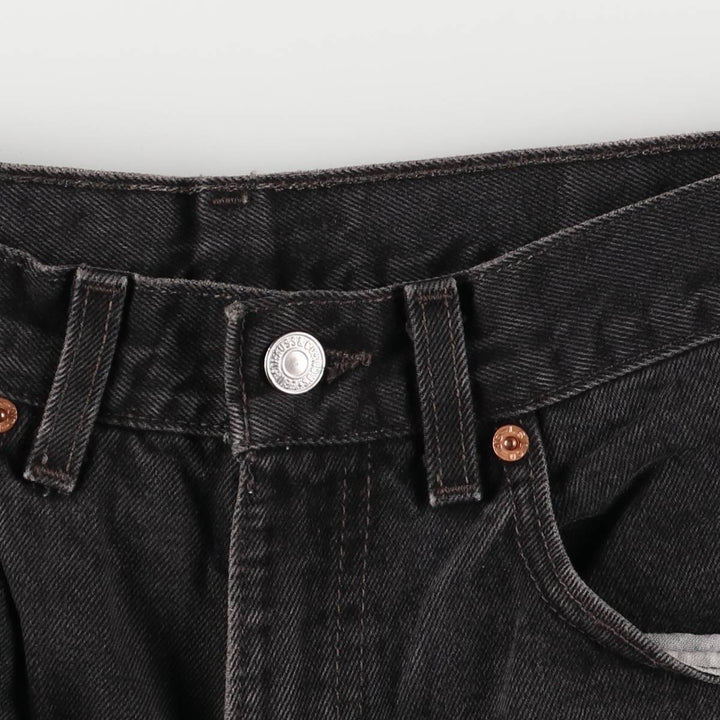 90'S Levi's 550-0260 Black Denim Tapered Denim Pants Made in USA Men's W30 Vintage cotton black type Vintage Second Hand