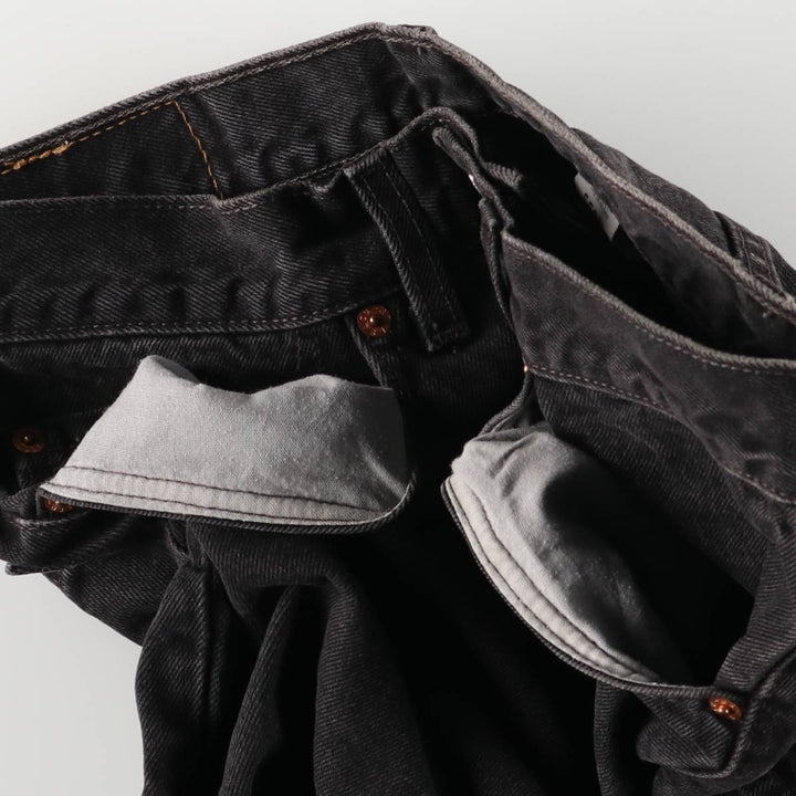 90'S Levi's 550-0260 Black Denim Tapered Denim Pants Made in USA Men's W30 Vintage cotton black type Vintage Second Hand