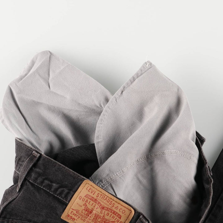90'S Levi's 550-0260 Black Denim Tapered Denim Pants Made in USA Men's W30 Vintage cotton black type Vintage Second Hand