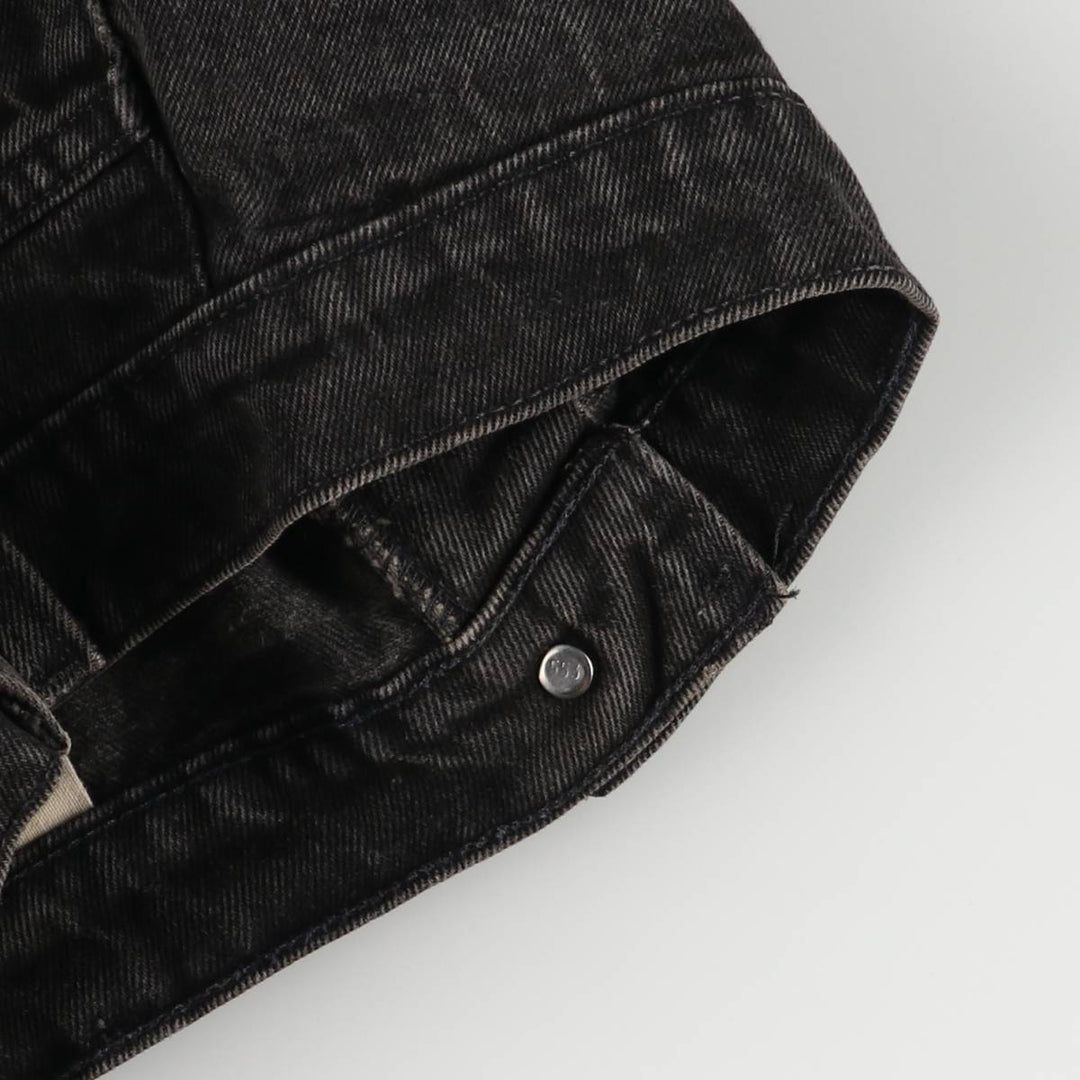 90'S Levi's 550-0260 Black Denim Tapered Denim Pants, Made in USA, Men's, Size W35, Vintage cotton black type Vintage Second Hand