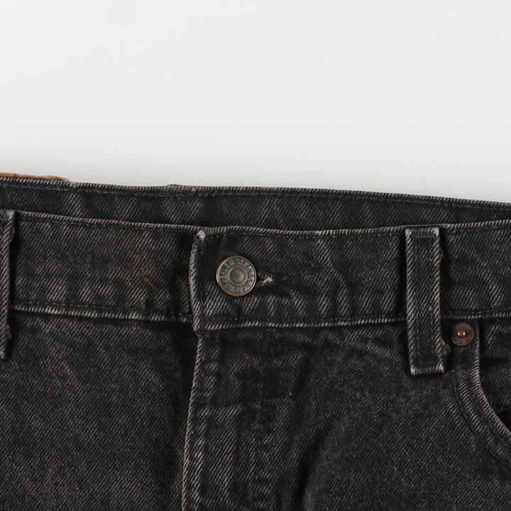 90'S Levi's 550-0260 Black Denim Tapered Denim Pants, Made in USA, Men's, Size W35, Vintage cotton black type Vintage Second Hand