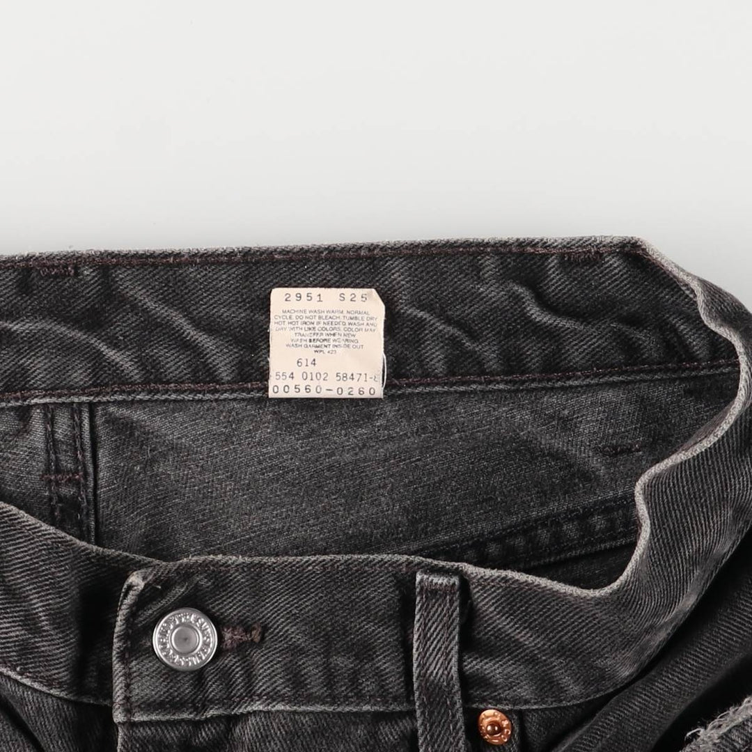 00'S Levi's 560 LOOSE FIT TAPERED LEG Black Denim Tapered Denim Pants Made in USA Men's W32 equivalent cotton black type Vintage Second Hand