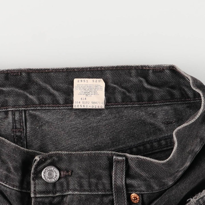 00'S Levi's 560 LOOSE FIT TAPERED LEG Black Denim Tapered Denim Pants Made in USA Men's W32 equivalent cotton black type Vintage Second Hand