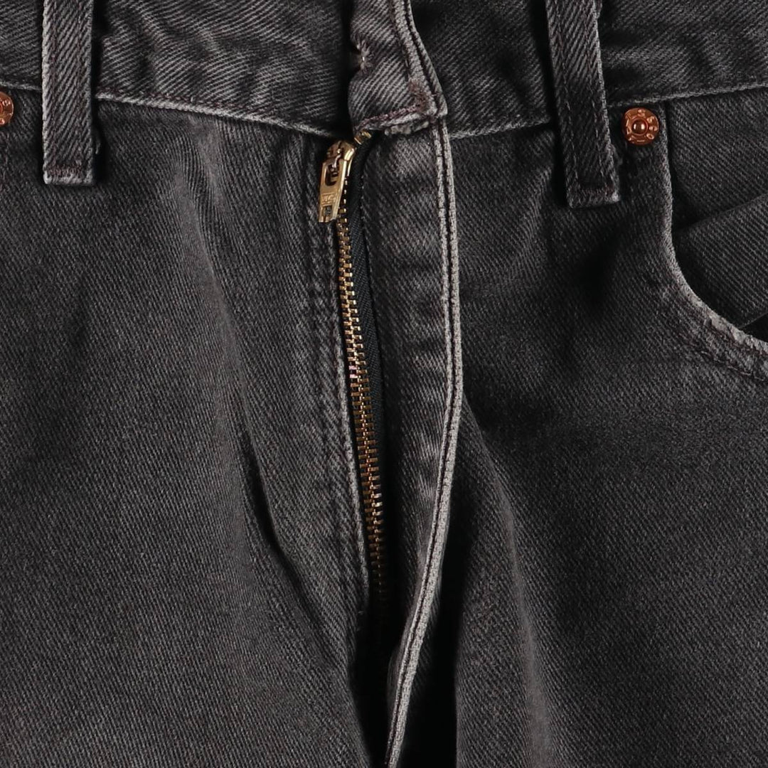 00'S Levi's 560 LOOSE FIT TAPERED LEG Black Denim Tapered Denim Pants Made in USA Men's W32 equivalent cotton black type Vintage Second Hand