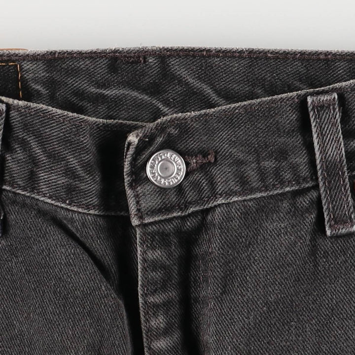 00'S Levi's 560 LOOSE FIT TAPERED LEG Black Denim Tapered Denim Pants Made in USA Men's W32 equivalent cotton black type Vintage Second Hand