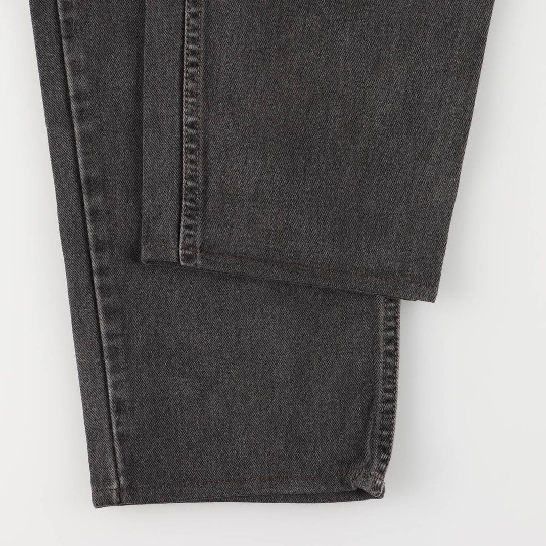 00'S Levi's 560 LOOSE FIT TAPERED LEG Black Denim Tapered Denim Pants Made in USA Men's W32 equivalent cotton black type Vintage Second Hand