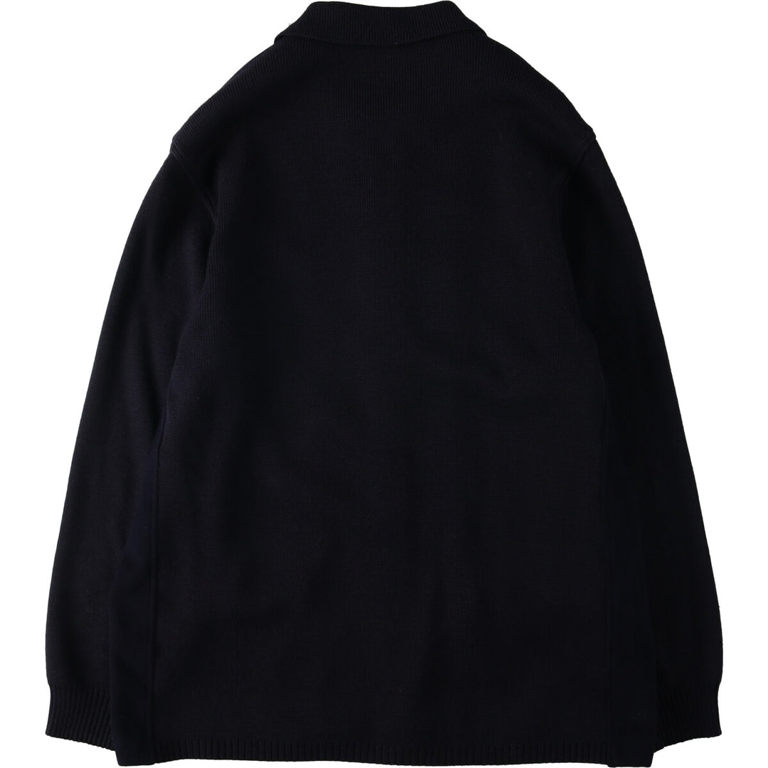 Burberry's wool jacket, men's size XL wool navy blue type Vintage Second Hand