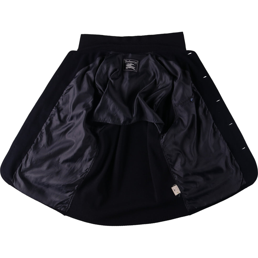 Burberry's wool jacket, men's size XL wool navy blue type Vintage Second Hand