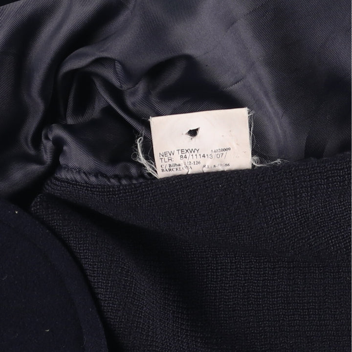 Burberry's wool jacket, men's size XL wool navy blue type Vintage Second Hand