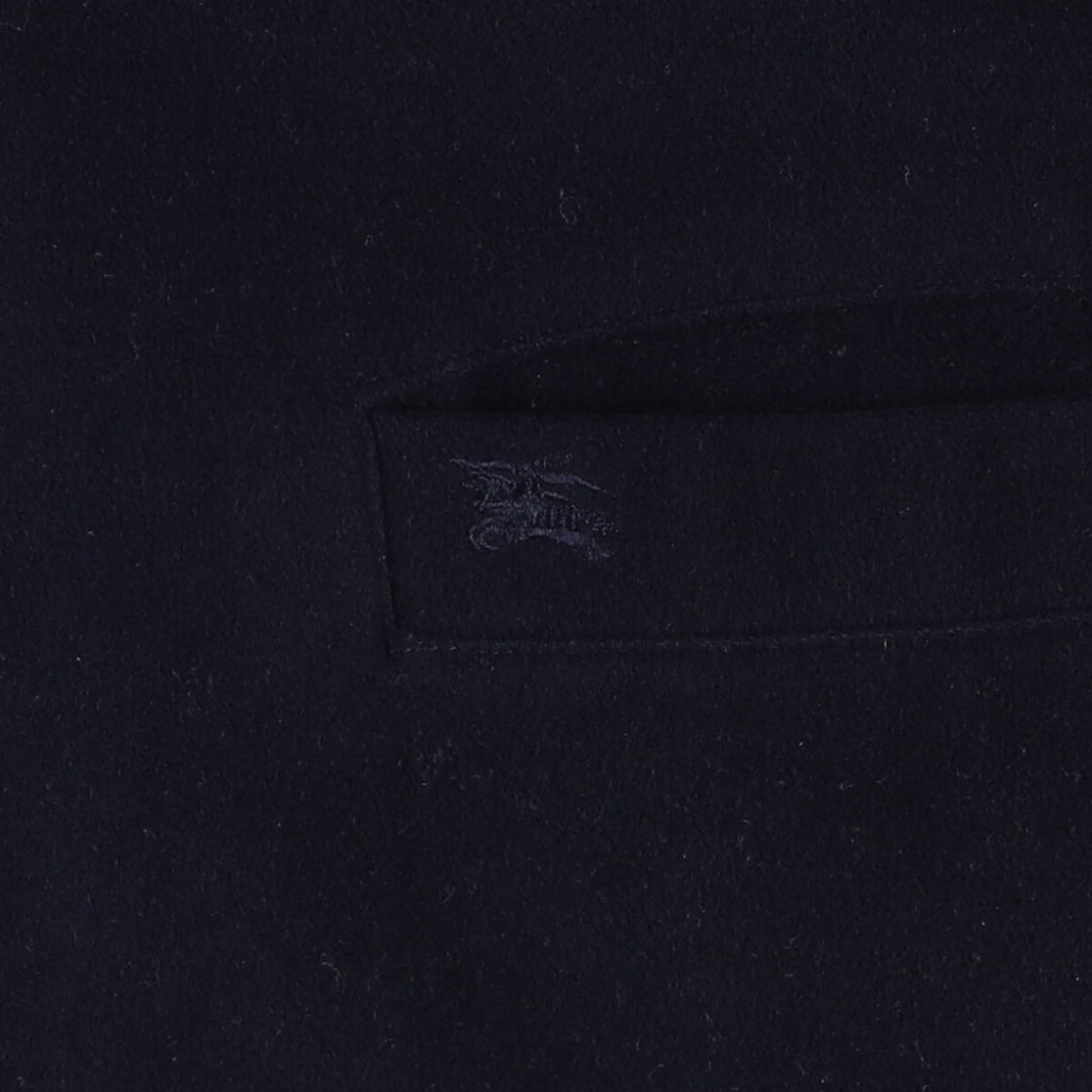 Burberry's wool jacket, men's size XL wool navy blue type Vintage Second Hand