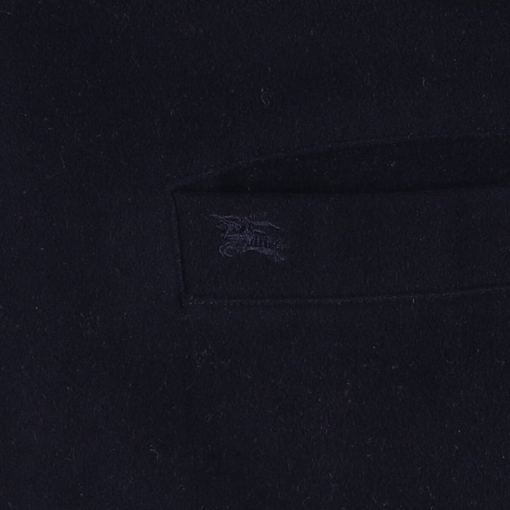Burberry's wool jacket, men's size XL wool navy blue type Vintage Second Hand