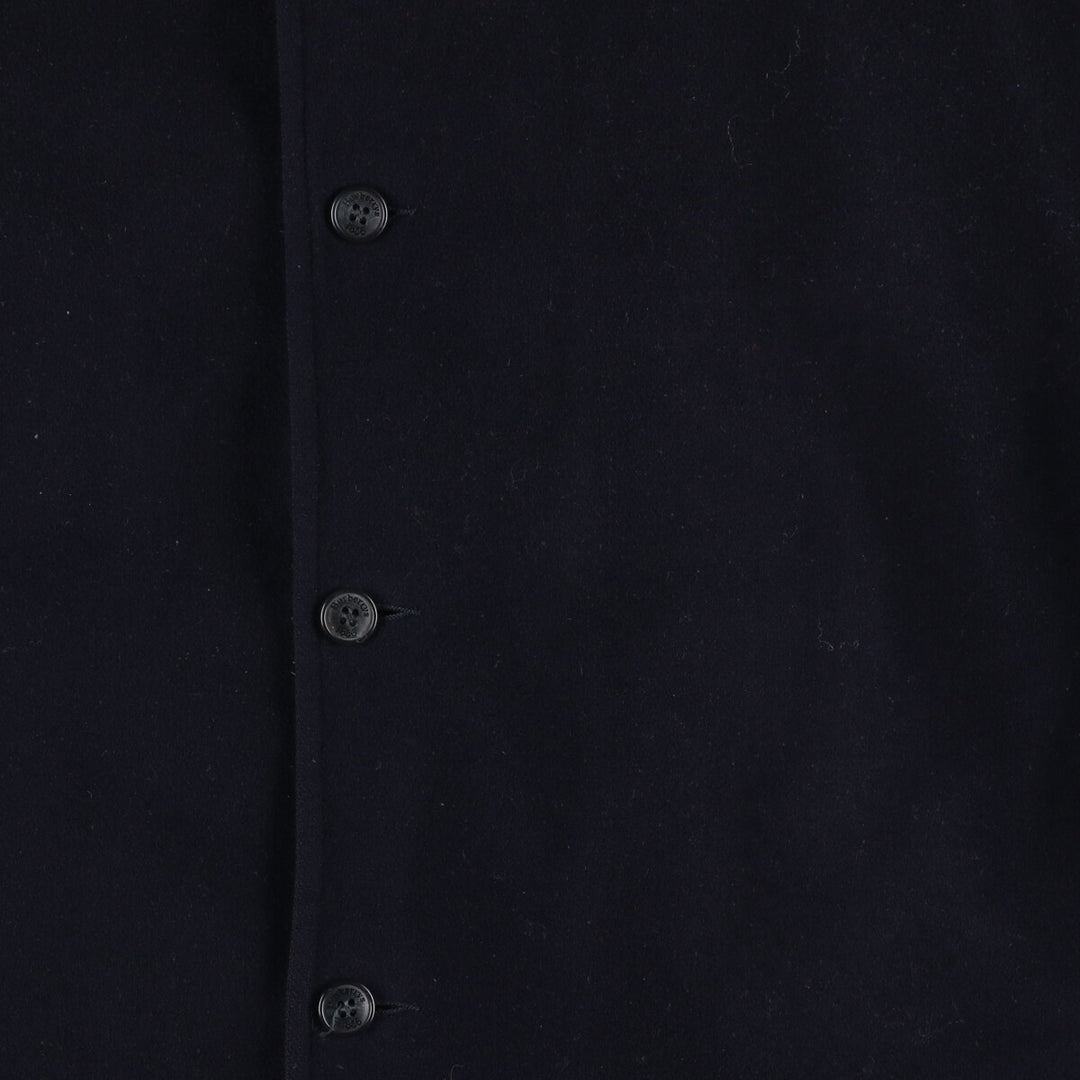 Burberry's wool jacket, men's size XL wool navy blue type Vintage Second Hand