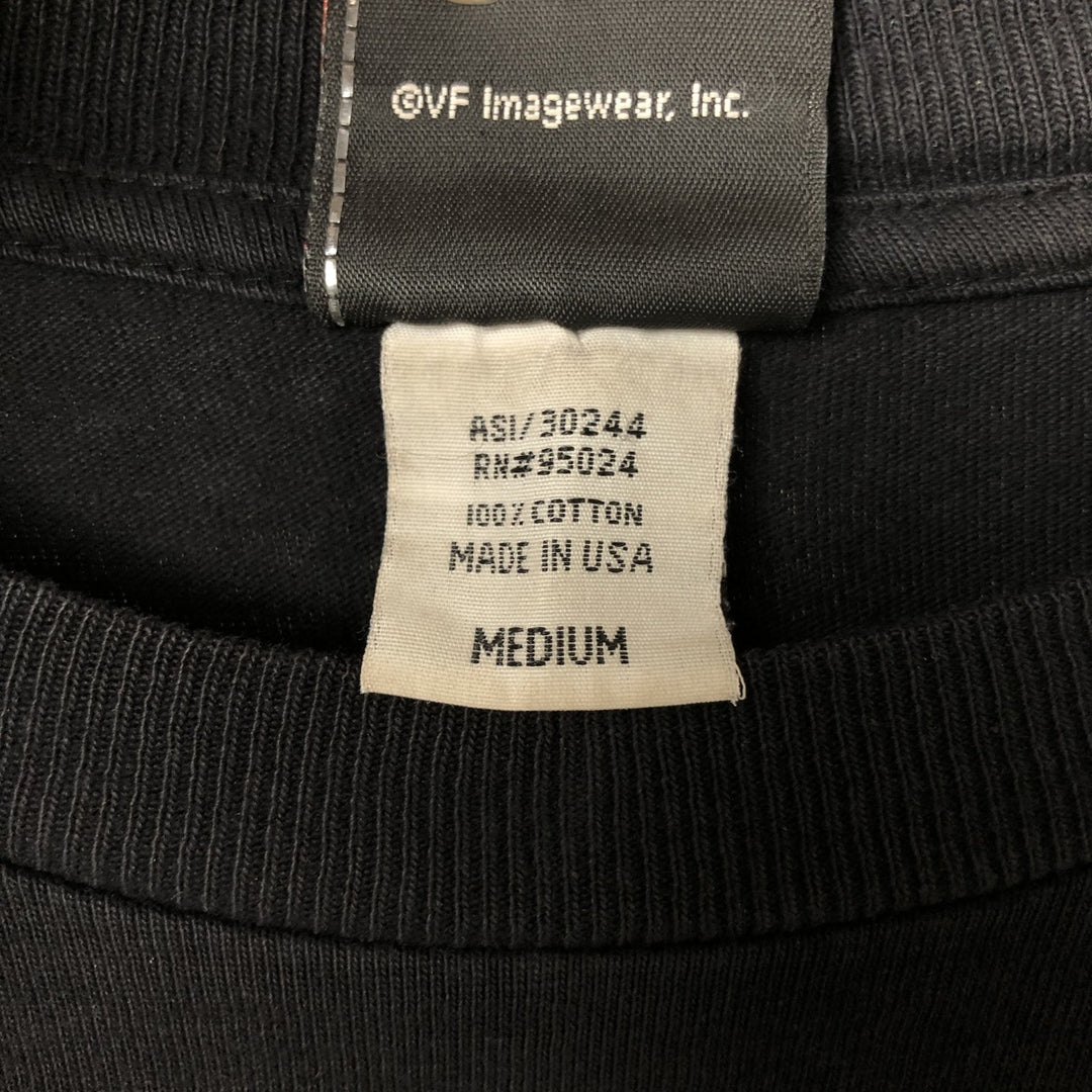 2000'S Harley-Davidson Motorcycle Eagle Pattern Fire Pattern Long Sleeve T-Shirt Made in USA cotton black type Vintage Second Hand