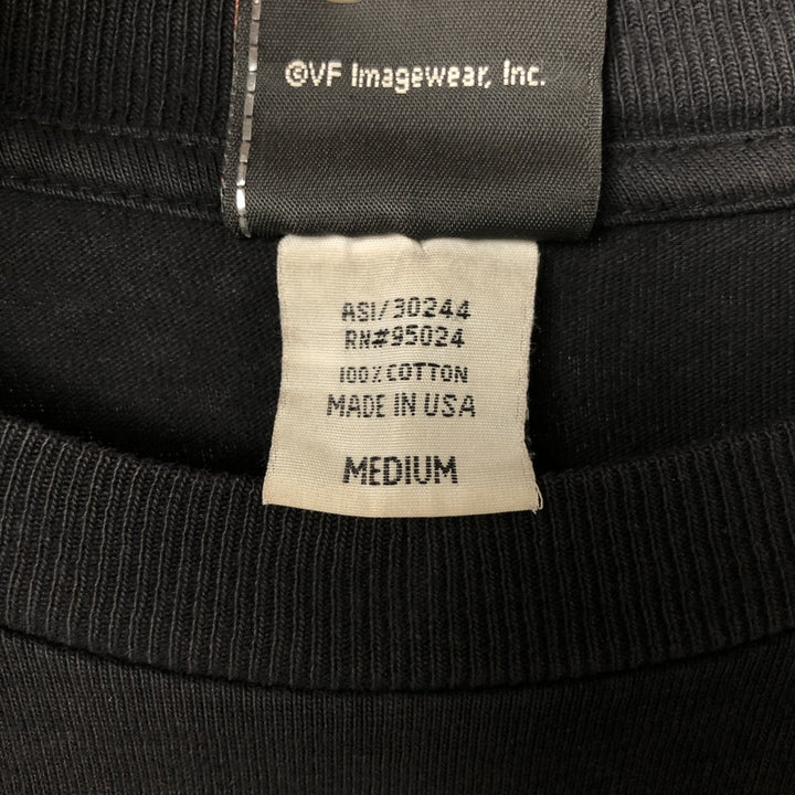 2000'S Harley-Davidson Motorcycle Eagle Pattern Fire Pattern Long Sleeve T-Shirt Made in USA cotton black type Vintage Second Hand