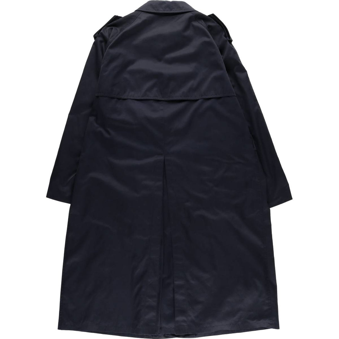 Burberry's 100% cotton Balmacaan coat, size M, men's cotton navy blue type Vintage Second Hand