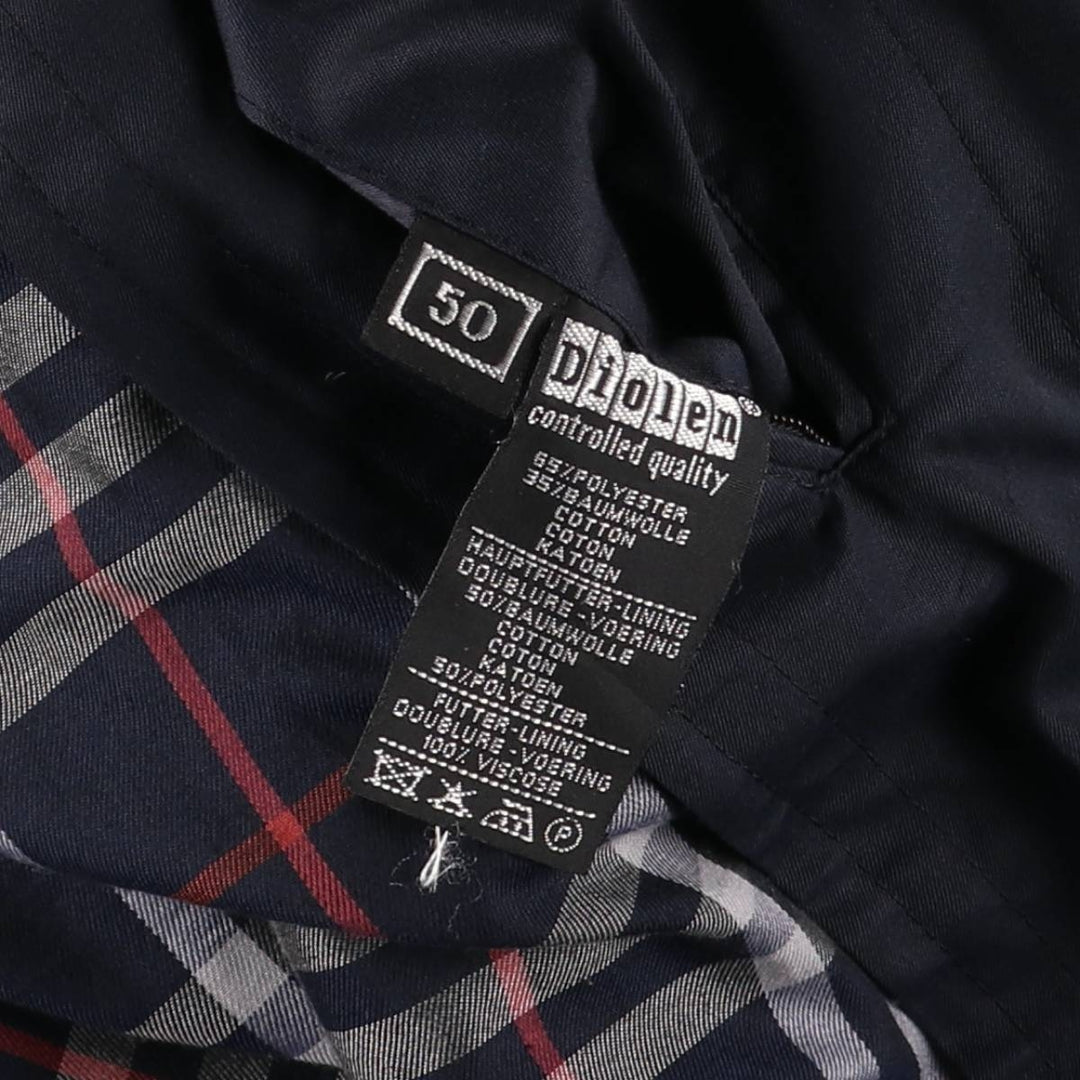 Burberry's 100% cotton Balmacaan coat, size M, men's cotton navy blue type Vintage Second Hand