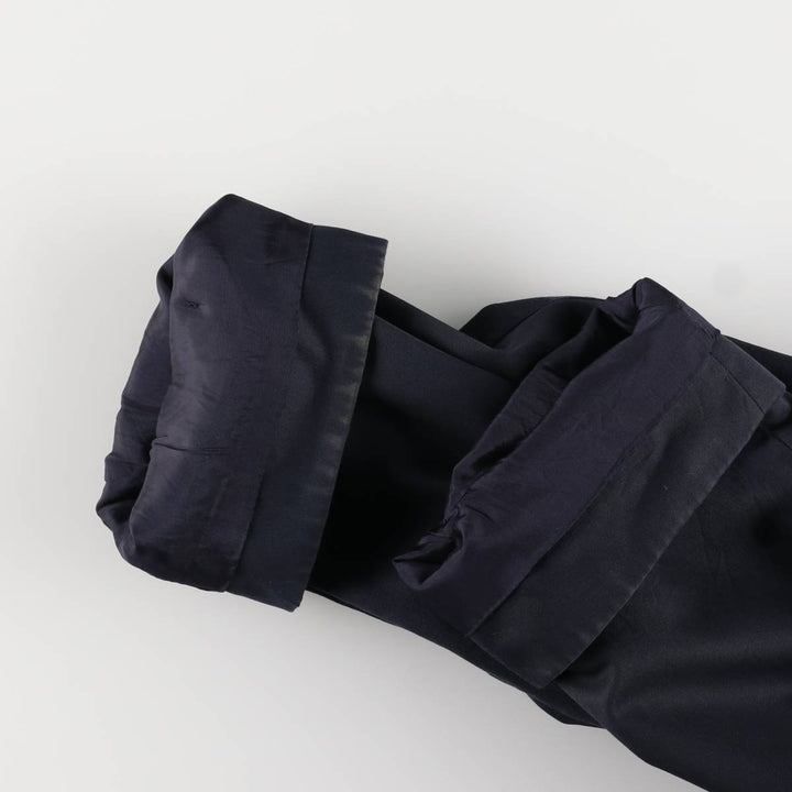 Burberry's 100% cotton Balmacaan coat, size M, men's cotton navy blue type Vintage Second Hand