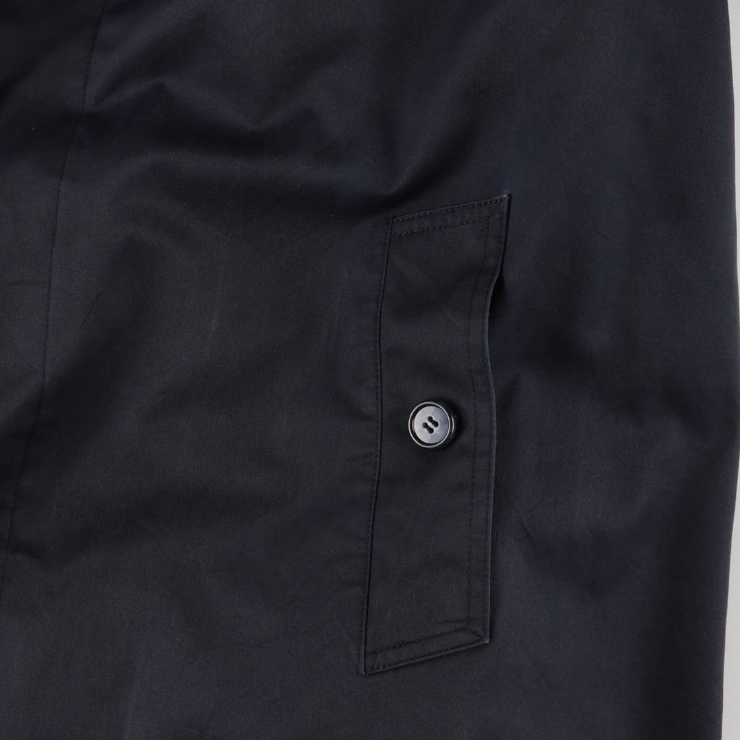 Burberry's 100% cotton Balmacaan coat, size M, men's cotton navy blue type Vintage Second Hand
