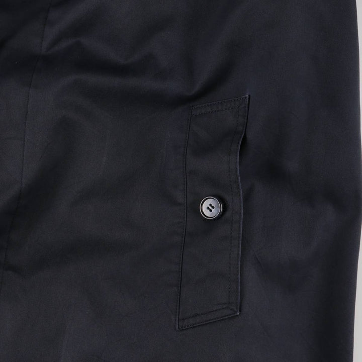 Burberry's 100% cotton Balmacaan coat, size M, men's cotton navy blue type Vintage Second Hand