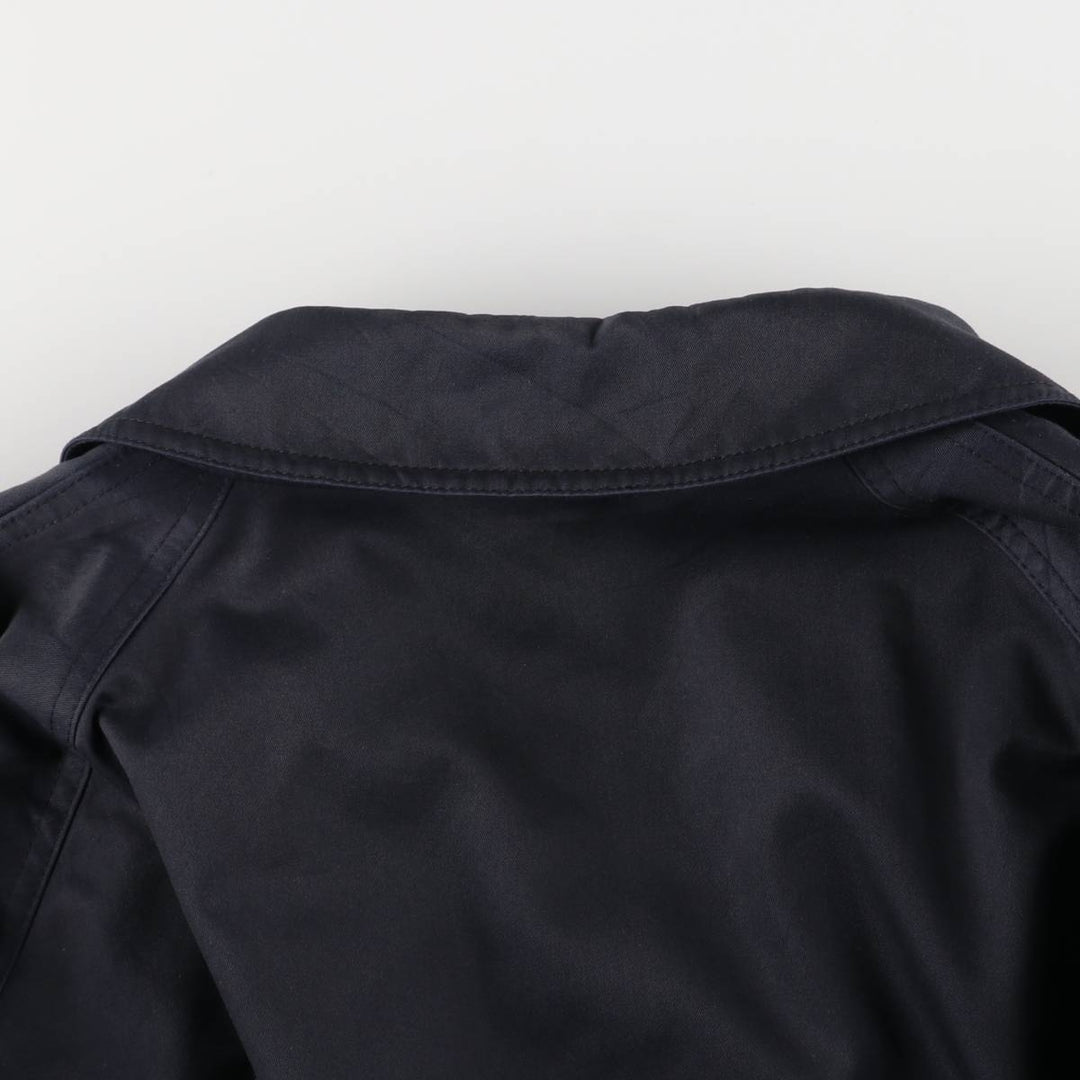 Burberry's 100% cotton Balmacaan coat, size M, men's cotton navy blue type Vintage Second Hand