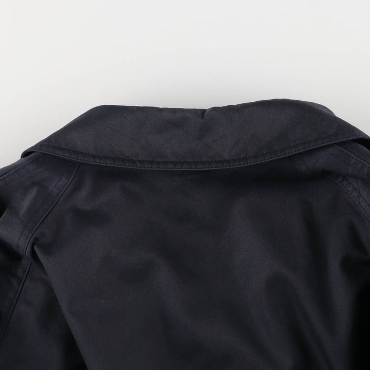 Burberry's 100% cotton Balmacaan coat, size M, men's cotton navy blue type Vintage Second Hand